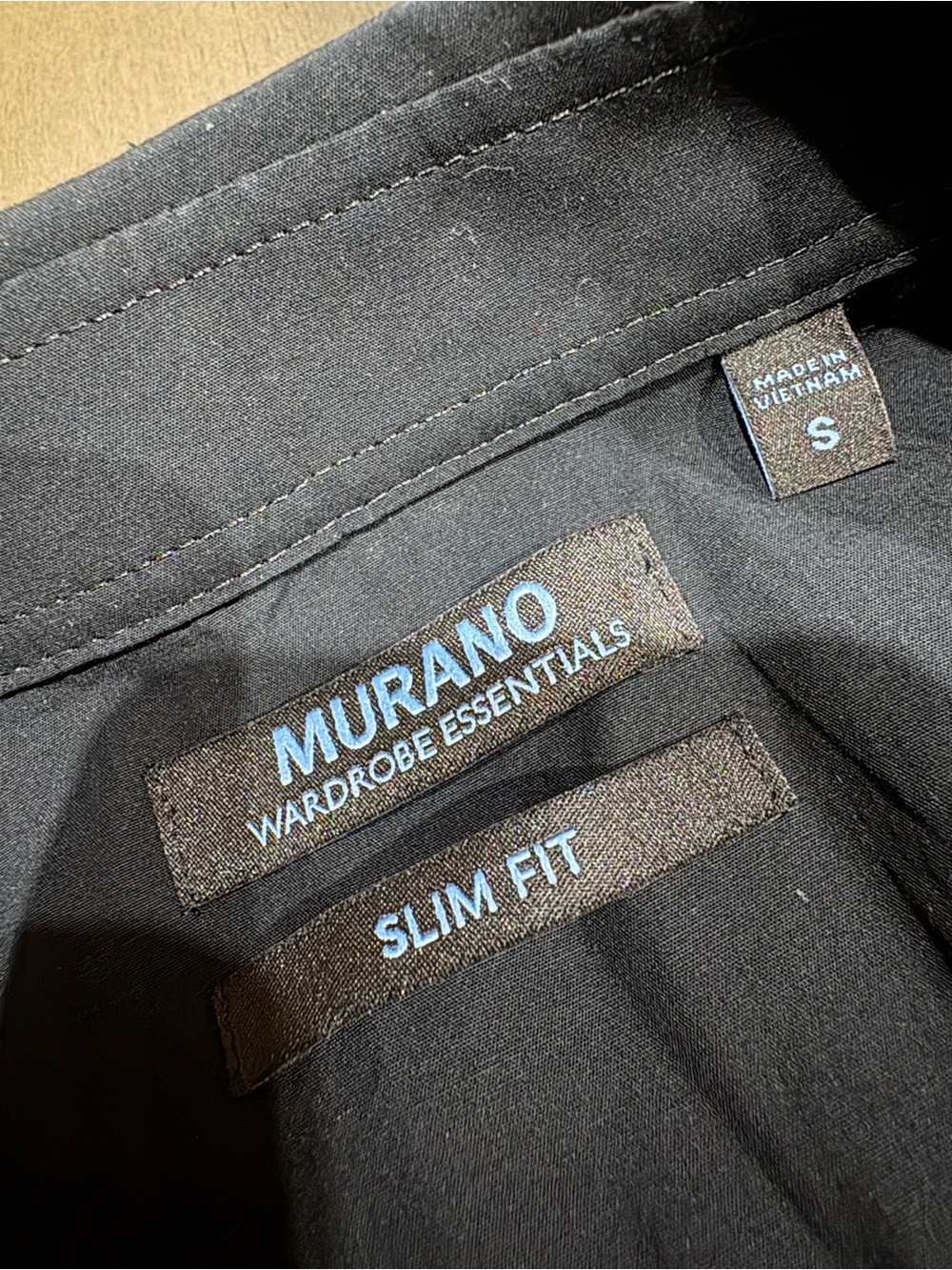 Murano Slim Fit Men's Black Button Up Shirt - Wardrobe Essentials - Picture 3 of 3